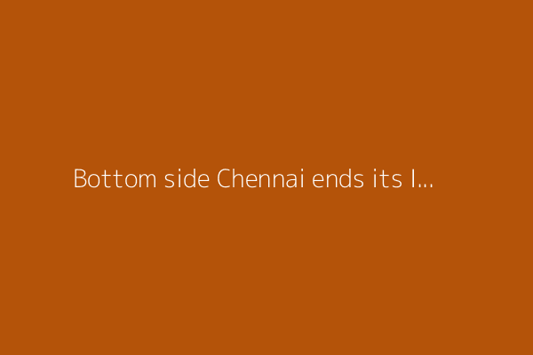 Bottom side Chennai ends its IPL season in style by routing top team Gujarat