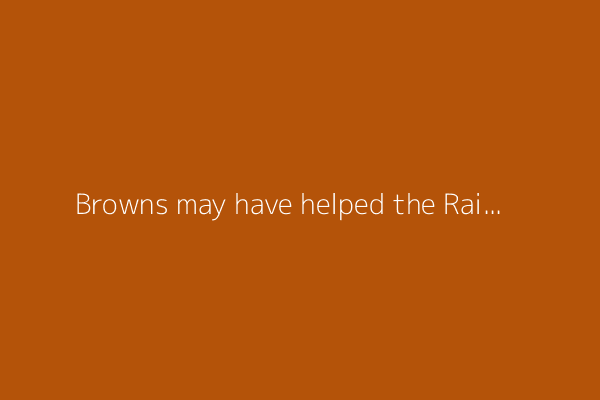 Browns may have helped the Raiders dodge a huge bullet in this year&#39;s Draft