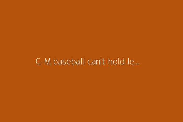C-M baseball can&#39;t hold lead against Iowa Valley