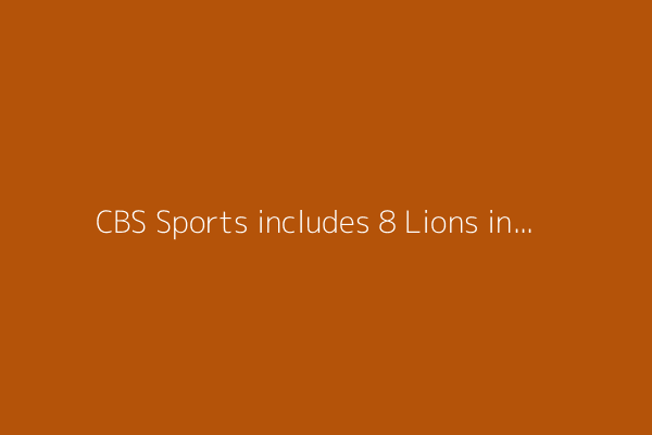 CBS Sports includes 8 Lions in Top 100 players of 2025 list