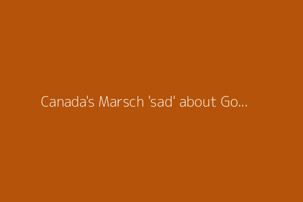 Canada's Marsch 'sad' about Gold Cup travel fears