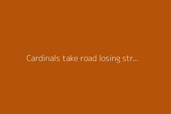 Cardinals take road losing streak into matchup with the Rockies
