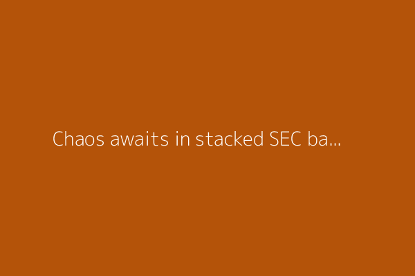Chaos awaits in stacked SEC baseball tournament