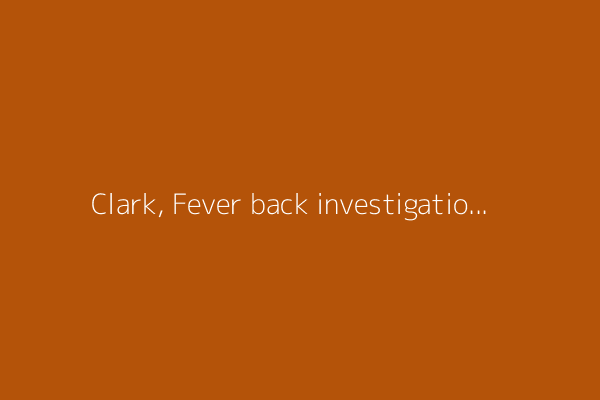 Clark, Fever back investigation: No place for hate