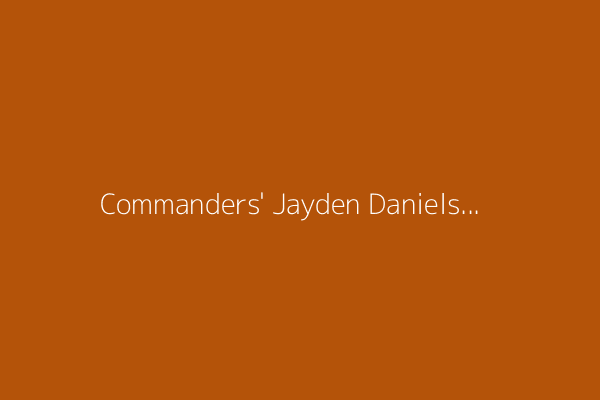 Commanders&#39; Jayden Daniels and Terry McLaurin already one of the NFL&#39;s top 5 duos