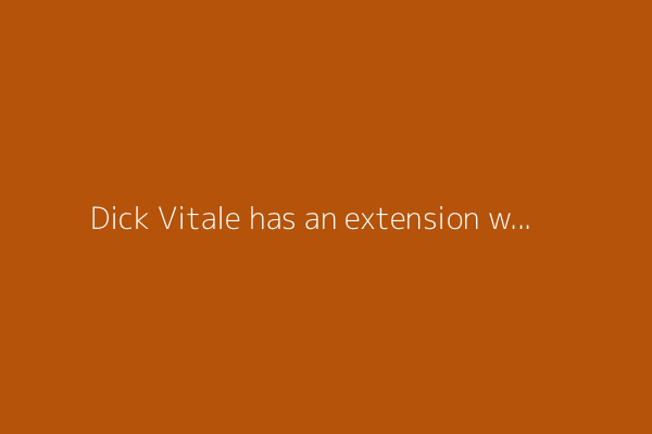 Dick Vitale has an extension with ESPN — and a college basketball event in his honor
