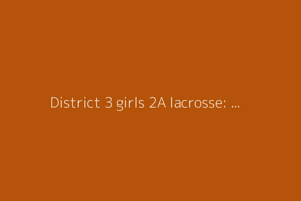 District 3 girls 2A lacrosse: Wyomissing rallies to beat Twin Valley, advances to title game