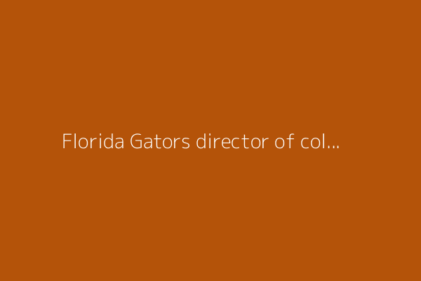 Florida Gators director of college personnel Bird Sherrill takes job with New York Jets