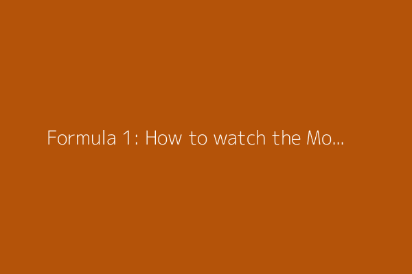 Formula 1: How to watch the Monaco Grand Prix on TV and what to know