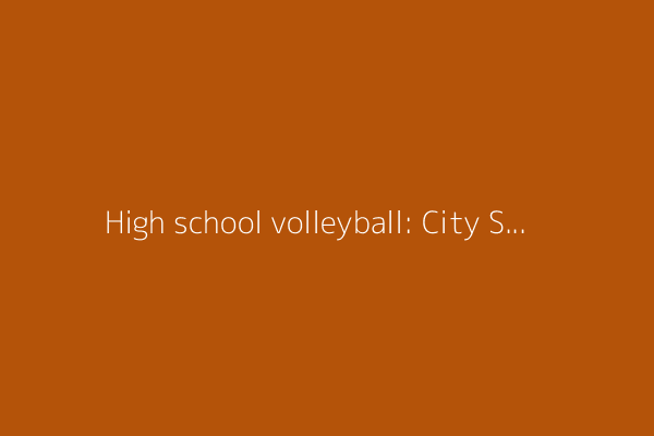High school volleyball: City Section boys' playoff results