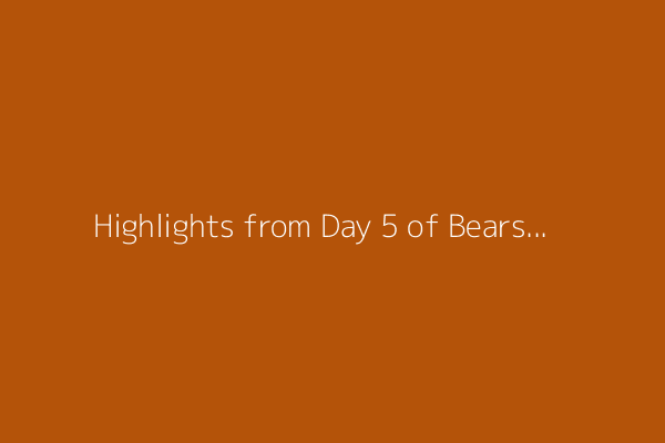 Highlights from Day 5 of Bears training camp