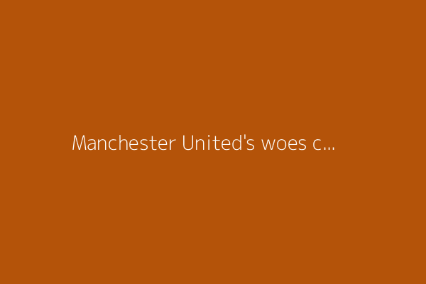 Manchester United&#39;s woes continue on another continent as it begins a postseason tour