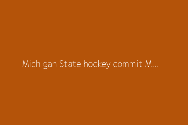 Michigan State hockey commit Mason West gets picked in first round of 2025 NHL Entry Draft