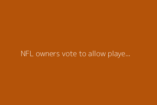 NFL owners vote to allow players to compete in flag football at 2028 L.A. Olympics