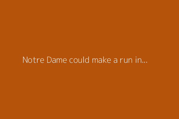 Notre Dame could make a run in the College Football Playoff according to Paul Finebaum