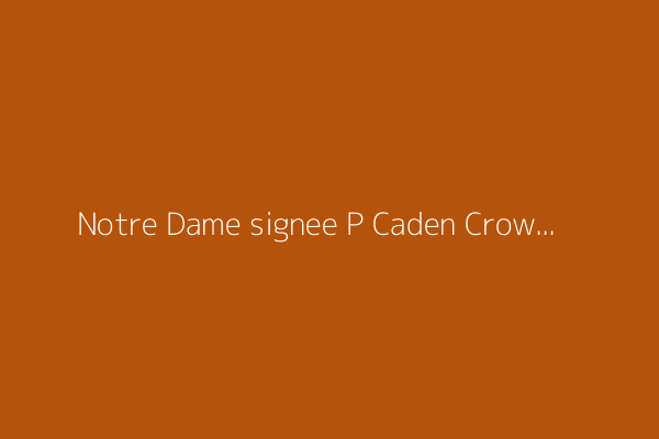 Notre Dame signee P Caden Crowell snubbed by MLB Draft, ready to start his Irish career