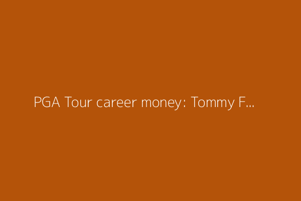 PGA Tour career money: Tommy Fleetwood first non-winner to do this...