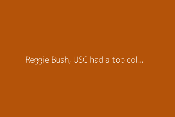 Reggie Bush, USC had a top college football play of 21st century other than Notre Dame