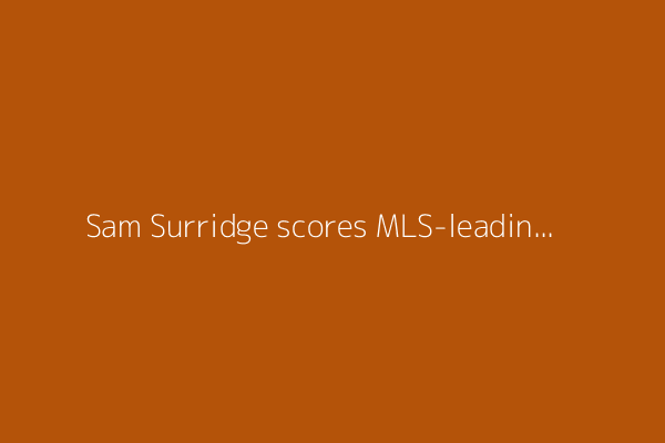 Sam Surridge scores MLS-leading 17th goal, adds assist as Nashville beats Crew 3-0