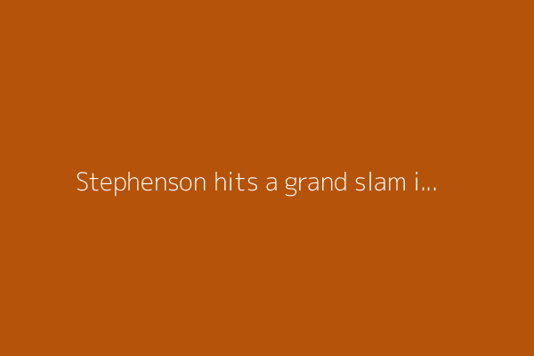Stephenson hits a grand slam in 6-run fifth as Reds rout Tigers 11-1