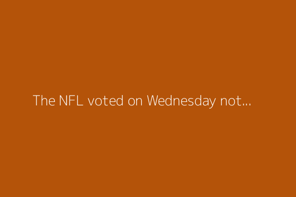 The NFL voted on Wednesday not to ban the controversial &quot;tush push&quot; quarterback sneak play that was perfected by the Philadelphia Eagles. And the Bucs had a key voice.
