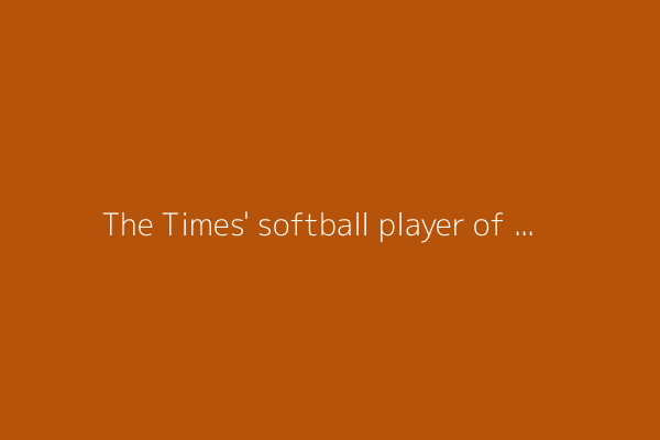 The Times' softball player of the year: Kai Minor of Orange Lutheran