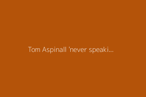 Tom Aspinall &#39;never speaking&#39; about Jon Jones again, vows to shut down future questions