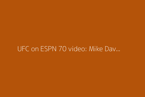 UFC on ESPN 70 video: Mike Davis swarms Mitch Ramirez for TKO after flying knee
