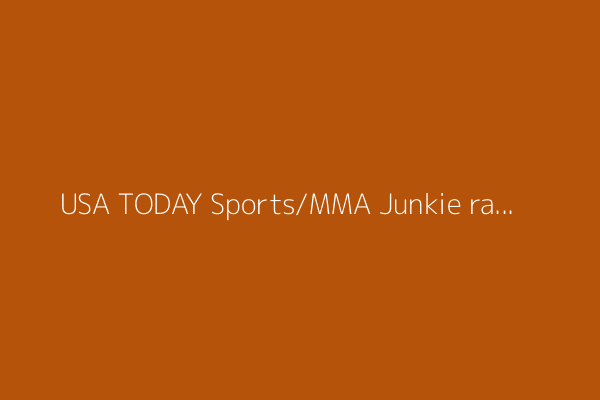 USA TODAY Sports/MMA Junkie rankings, July 28: Reinier de Ridder vaults into top 10