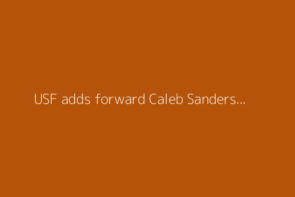 USF adds forward Caleb Sanders