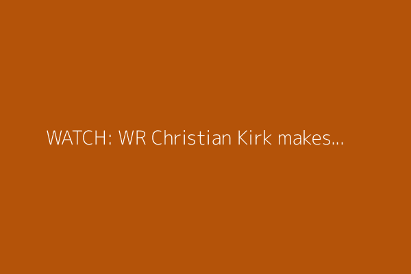 WATCH: WR Christian Kirk makes Texans&#39; debut at voluntary OTA workouts