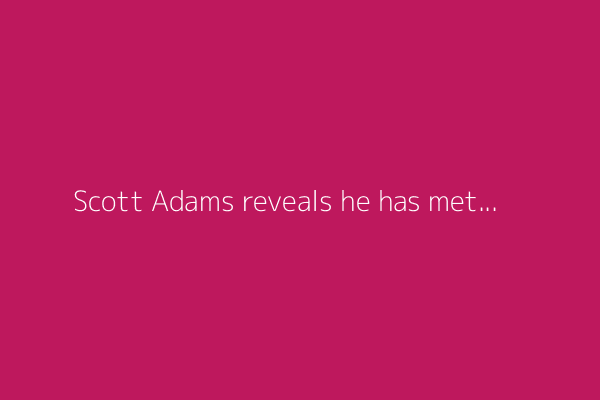 Scott Adams reveals he has metastatic prostate cancer, the same as Biden: '100% not curable'