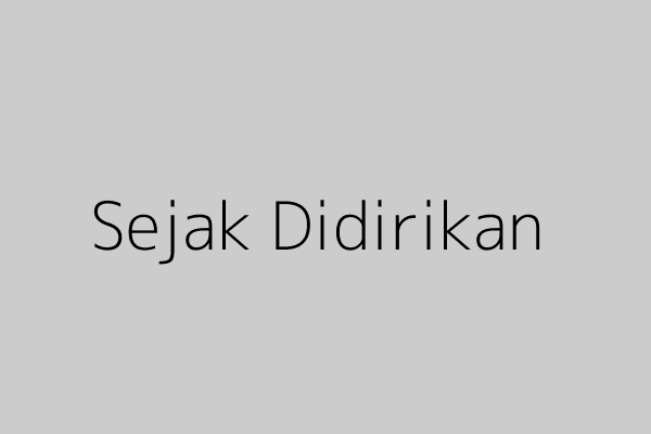 Sejak berdiri