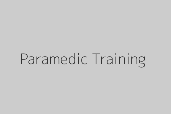 Paramedic Training