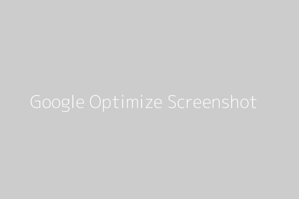 Google Optimize Screenshot - Setting up an A/B test