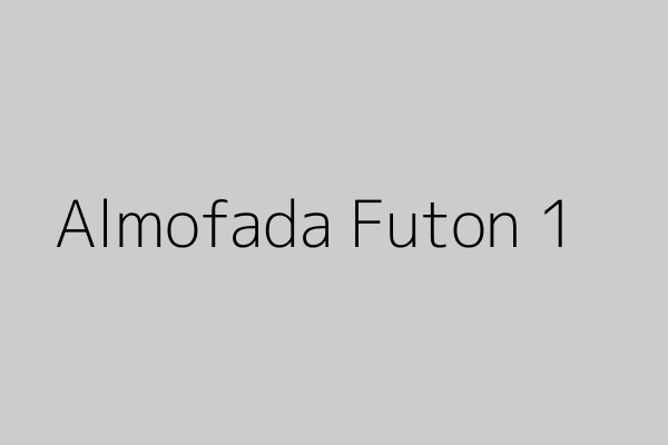 Almofada Futon em ambiente moderno