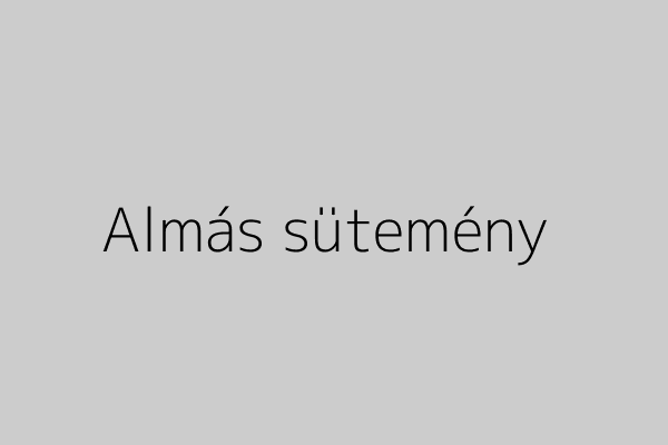 Finom almás sütemény