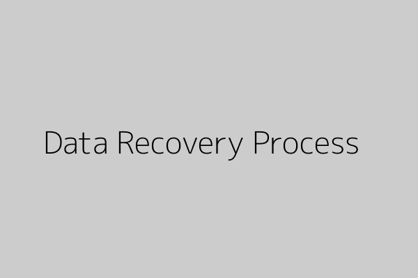 Illustration of data recovery process