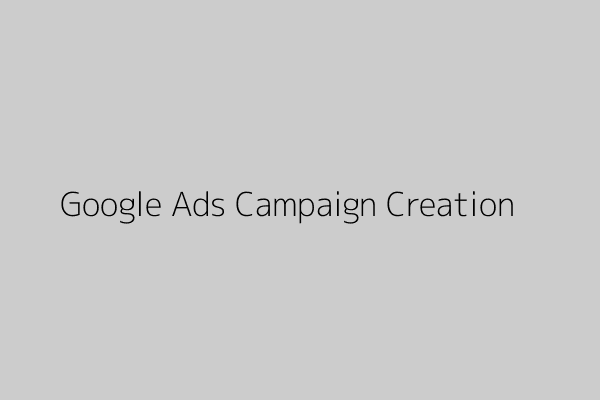 Screenshot of Google Ads campaign creation screen