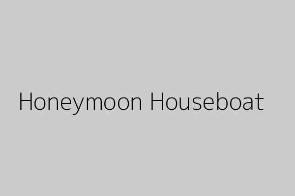 Honeymoon Houseboat Alleppey