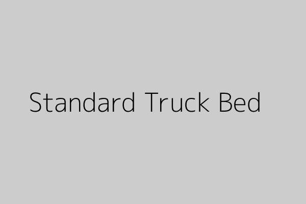 Illustration of a standard truck bed