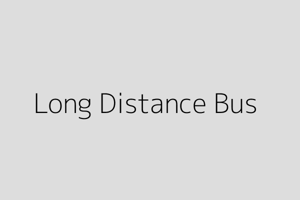 Long Distance Bus