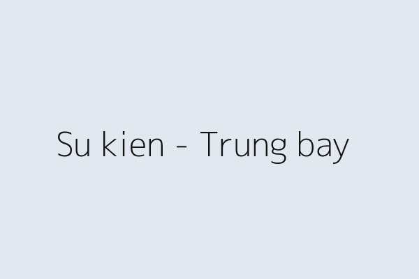 Sự kiện – trưng bày