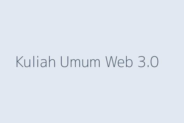 Kuliah Umum: Mengupas Tuntas Peluang Karir di Era Web 3.0 Bersama Praktisi Industri