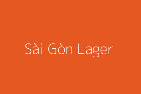 Saigon Lager