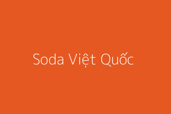 Vietnamese Soda