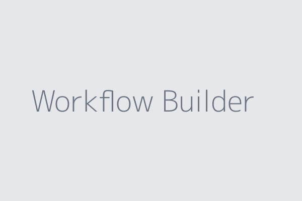 Visual Workflow Builder