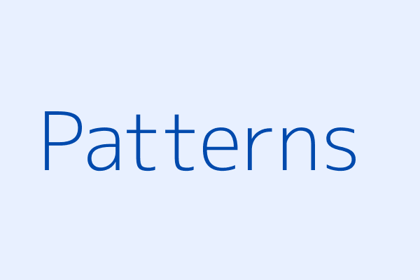 Kindergarten Patterns