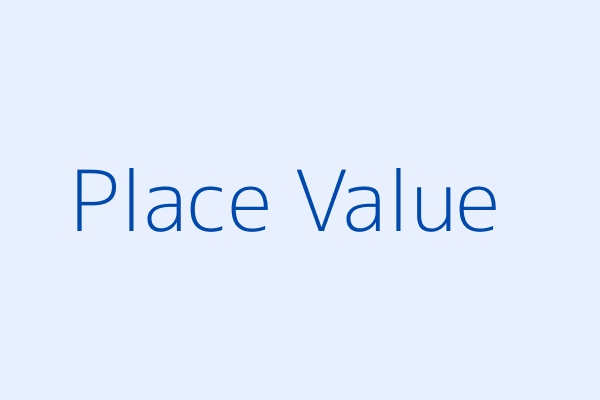 Kindergarten Place Value