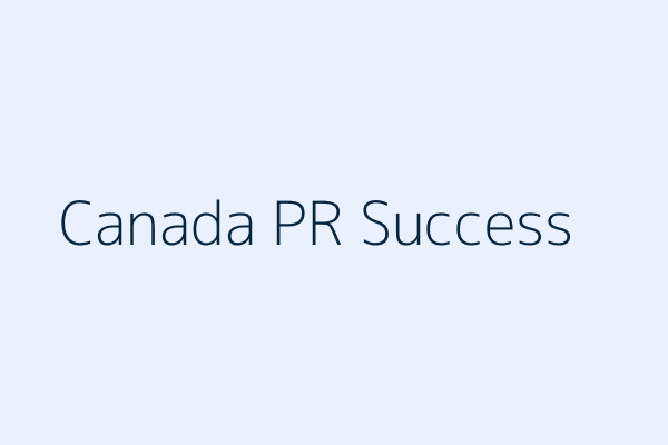 Client with Canada PR visa